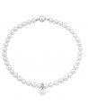 Collar de perlas con colgante ajustable