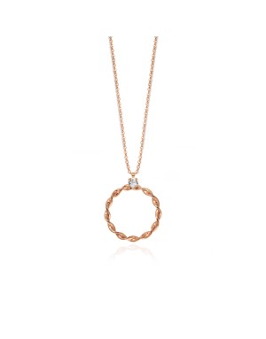 GARGANTILLA CIRCULO ENTRELAZADO CRYSTAL-