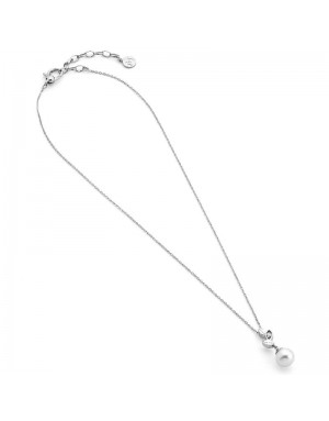 Colgante plata perla Majorica y circonit