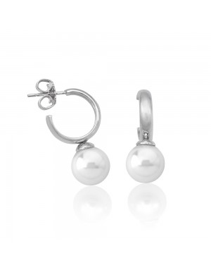 PENDIENTE HOOP PEQUEÑO PLATA