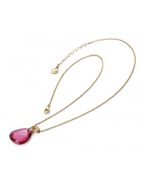 COLLAR  PLATA CHAP. DORADO Y CRISTAL SRA