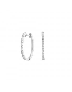 PENDIENTES CRIOLLA PLATA CZ 16X19.2MM