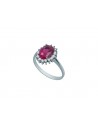 ANILLO OB RUBI SINT Y CZ 18KT