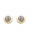 PENDIENTES 18KT CHATON CIRCONITAS                                     