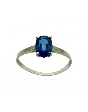 ANILLO ZAFIRO OVAL 18KT                                               