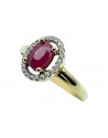 SORTIJA RUBI Y CIRCONITAS ORLA                                        