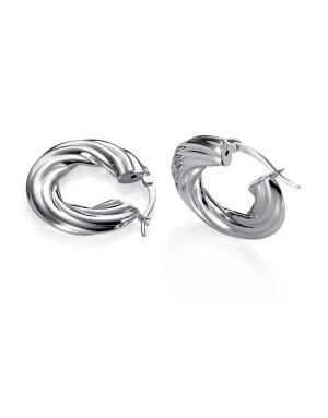 PENDIENTES CHAPADO RODIO SRA BIJOUX                                   