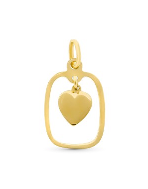 18K COLGANTE ORO AMARILLO CALADO CON CORAZON