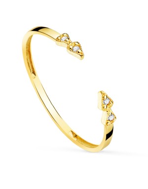 18K SORTIJA ORO AMARILLO DIAMANTES 0,032 QTES. CUERPO 1.10 MM.