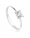 SOLITAIRE WHITE GOLD ZIRCONIA 4,5 MM.