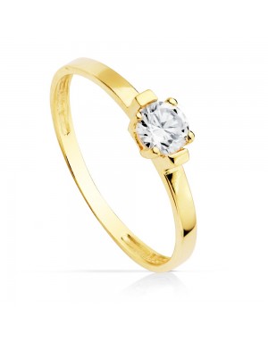 SOLITAIRE O.YELLOW STONE 4 X 4 MM