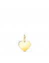18K COLGANTE ORO AMARILLO CORAZON LISO EN BRILLO 10 X 10 MM.