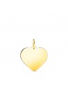 18K COLGANTE ORO AMARILLO CORAZON LISO EN BRILLO 16 X 16 MM.