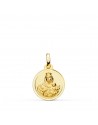 18K MEDALLA VIRGEN DEL CARMEN BISEL 14 MM