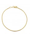 18K PULSERA ORO AMARILLO CORDON SALOMONICO ANCHO 1,5 MM. 19 CM.