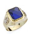 18K YELLOW GOLD SEAL SAPPHIRE SPINEL GENTLEMAN