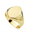 18K YELLOW GOLD SEAL OVAL GENTLEMAN. 15 X 11 MM.