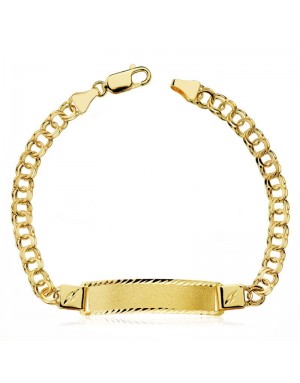 18K ESCLAVA ORO AMARILLO HUNGARA HUECA 21,5 CM