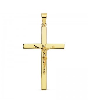 18K CRUZ CON CRISTO 35 X 22 X 3 MM.