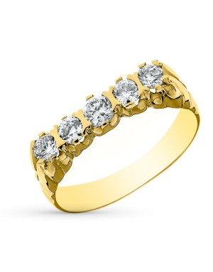 18K QUINTILLO ORO AMARILLO CABALLERO 3 MM