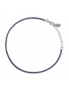 PULSERA RIVIERE PLATA CZ AZUL                                                                       