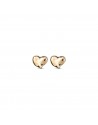 PENDIENTES DE ALEACION DE METALES BAÑADO EN ORO CON FORMA DE CORAZON M                              