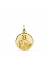 18K MEDALLA VIRGEN MARIA DEL CARMEN BISEL 16 MM