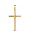 18K CRUZ ORO AMARILLO PALO LISO HUECO 29 X 17 X 2,2 MM.