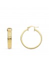 18K AROS ORO AMARILLO GRECA HUECOS 20 MM