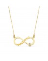 18K GARGANTILLA ORO AMARILLO MAMA INFINITO CIRCONITA