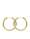 18K AROS ORO AMARILLO REDONDOS LISOS LIGEROS 24 X 2,5 MM