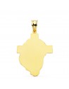 18K CABEZA CRISTO CON CRUZ 35 X 25 MM