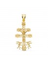 18K CRUZ CARAVACA CRISTO 40 X 24 MM
