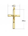 18K CRUZ CON CRISTO 29 X 18 X 3 MM.