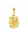18K MEDALLA VIRGEN NIÑA 22 X 14 MM
