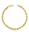 18K PULSERA ORO AMARILLO CORDON SALOMONICO. ANCHO: 5 MM LARGO: 20 CM