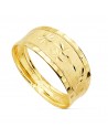 18K CARVED RING 8 MM WIDE