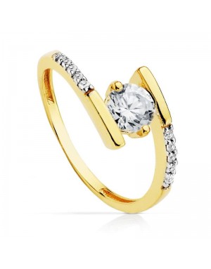 18K SOLITAIRE LADY YELLOW GOLD 5,5 MM