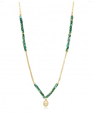 COLL PLATA DE LEY DORADO  PIED VERDE SRA JWLS                                                       