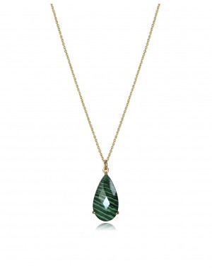 COLL PLATA LEY DORADO MALAQUITA SRA JWLS                                                            