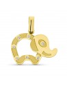 18K COLGANTE ORO AMARILLO ELEFANTE LASER. 20 X 16 MM