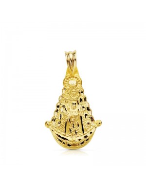 18K VIRGEN DEL ROCIO SILHOUETTE 25 X 20 MM