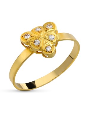 18K SORTIJA ORO AMARILLO CIRCONITAS