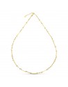 18K GARGANTILLA ORO AMARILLO TRAMOS Y ESLABONES 45 CM