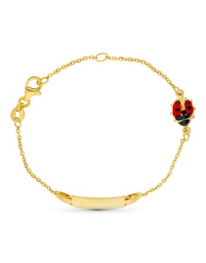 18K ESCLAVA ORO AMARILLO MARIQUITA 16 CM