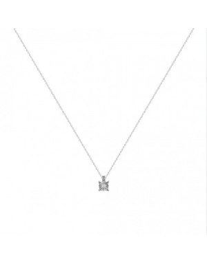 GARGANTILLA ORO BLANCO DIAMANTES 0,05 CTS HS12 DISCO EFECTO 0,14                                    