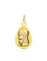 9K MEDALLA VIRGEN NIÑA GOTA 9K 17X10 MM