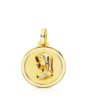 9K MEDALLA VIRGEN NIÑA 16 MM