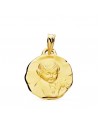 9K MEDALLA ANGEL QUERUBIN 15MM