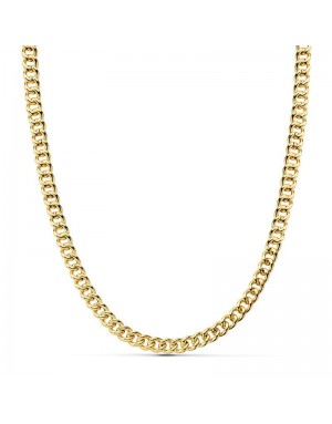 18K HOLLOW BEARDED CHAIN 50CM 5.5 MM